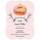 Pink Watercolor Pumpkin Baby Shower Invitations Image 4 of 6